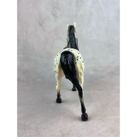 Vintage Breyer Glossy Western Prancing Horse #115 Cheyenne Leopard Appaloosa ‘63 - Picture 6 of 13